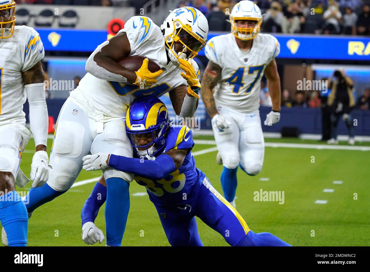 Los Angeles Chargers at Los Angeles Rams on August 14, 2021