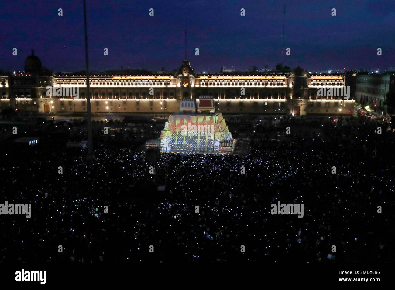 A replica of the Aztec Templo Mayor to commemorate the 500th ...