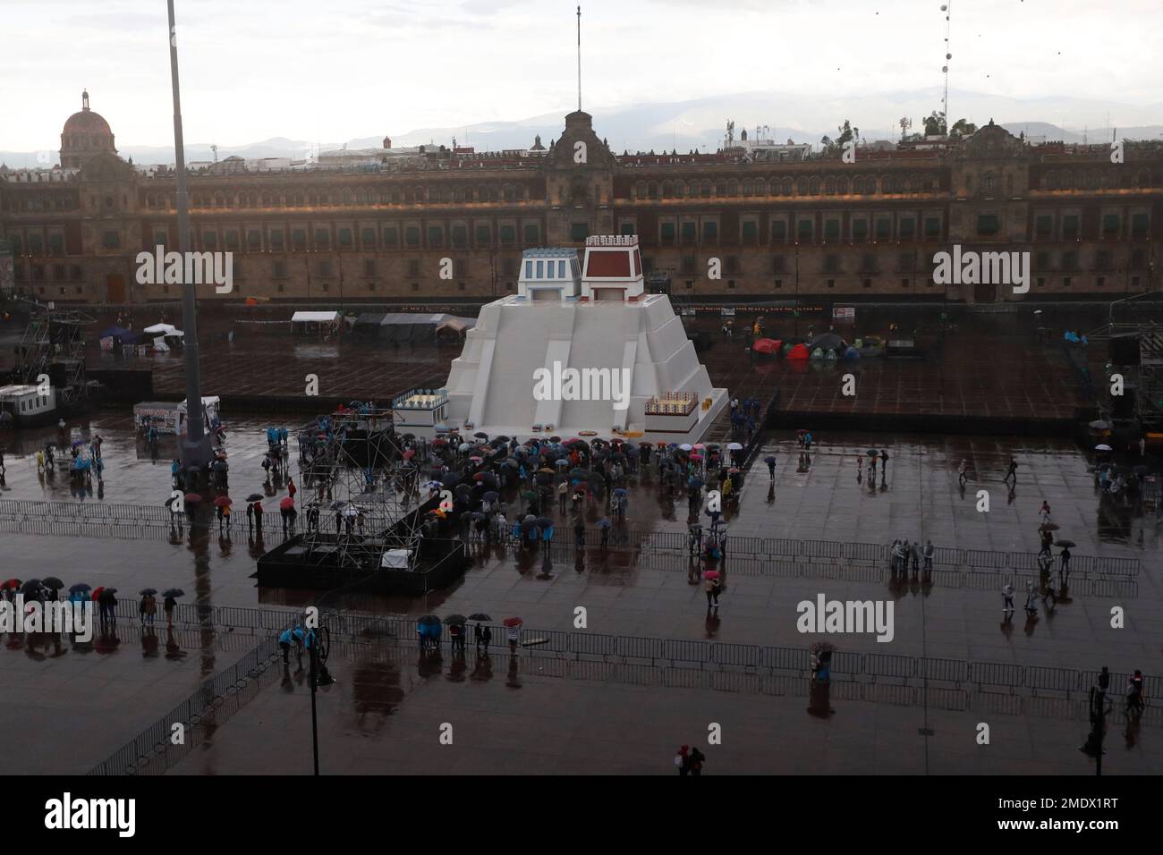 A replica of the Aztec Templo Mayor to commemorate the 500th ...