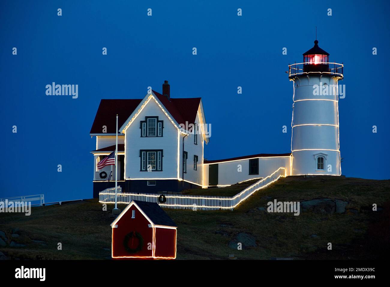 Nubble Light York Beach Maine Stock Photo - Alamy