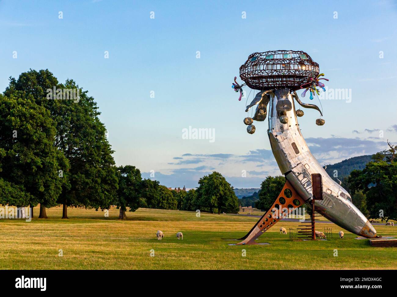 Lodestar sculpture by Andy Polumbo displayed at the Radical Horizons Exhibition of Burning Man
