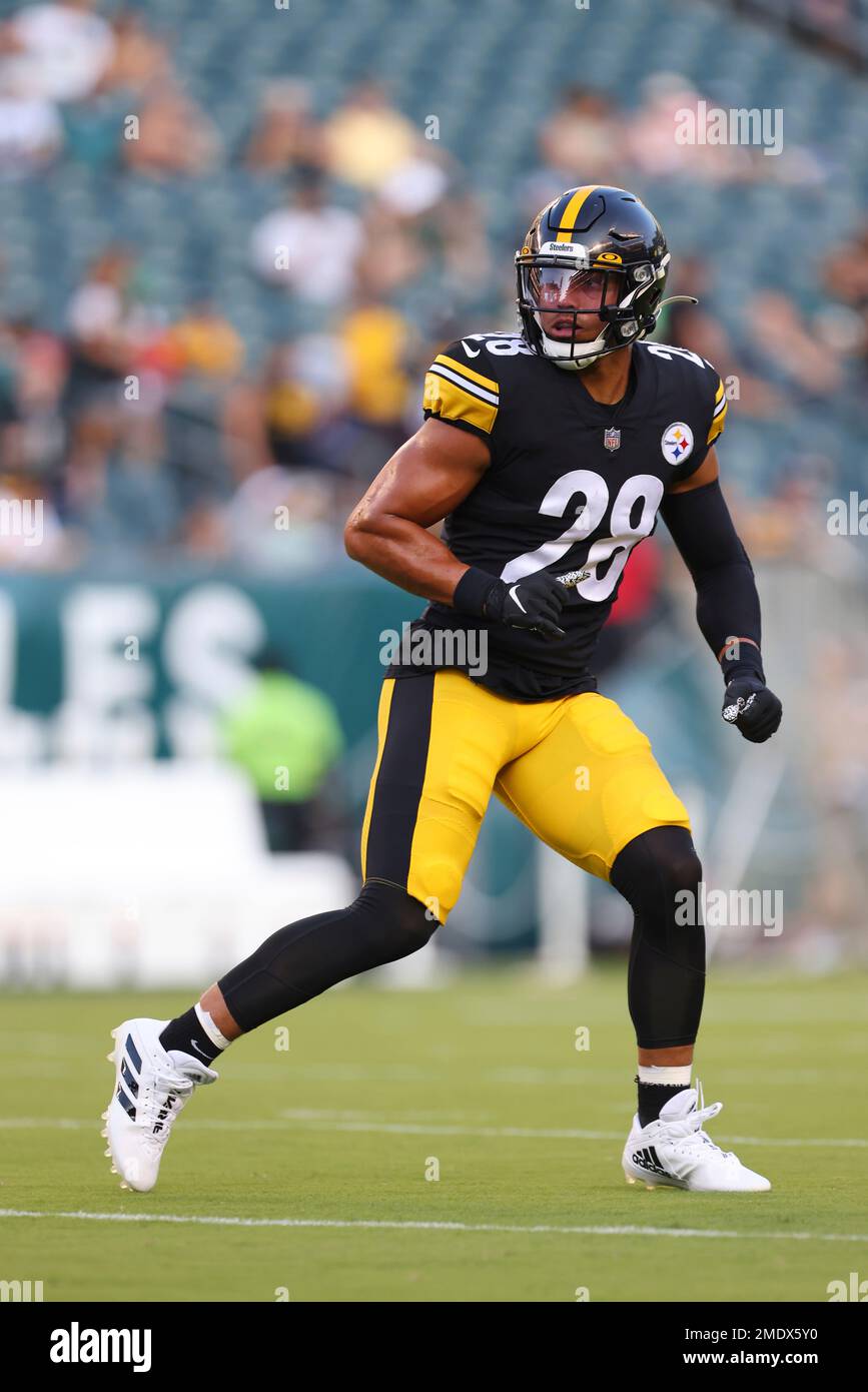 Pittsburgh Steelers' Miles Killebrew (28) in action before a pre-season NFL  football game against the Philadelphia Eagles, Thursday, Aug. 12, 2021, in  Philadelphia. (AP Photo/Rich Schultz Stock Photo - Alamy