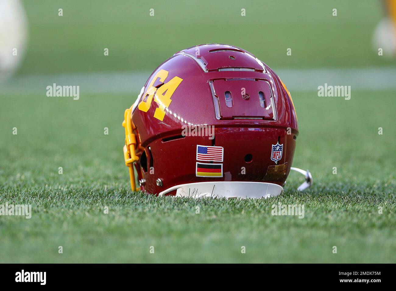 St. Brown excited to wear German flag decal on his helmet in NFL