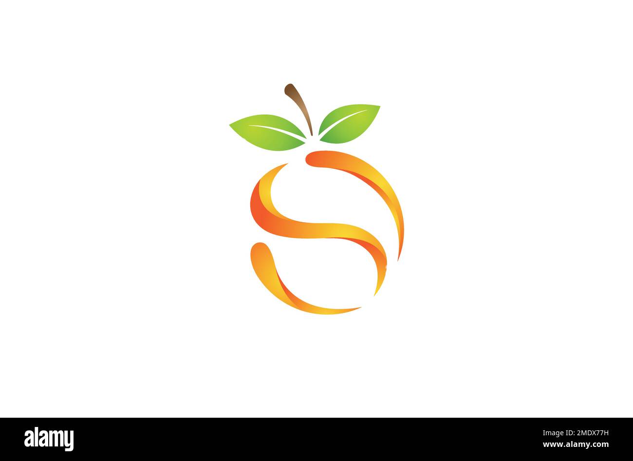 orange fruit logo design vector symbol illustration Stock Vector