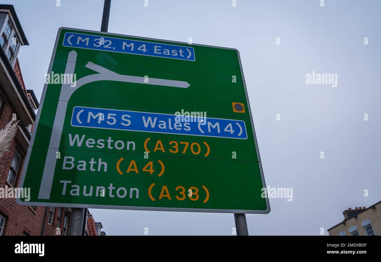 Bristol, England January 21 2023 Weston, Bath, Taunton, Bristol