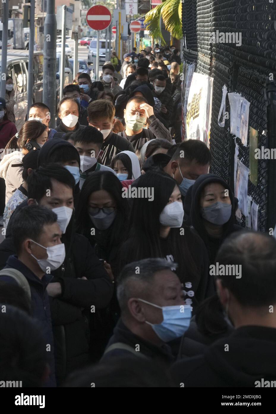 People queue up for Covid19 test at the community testing station at