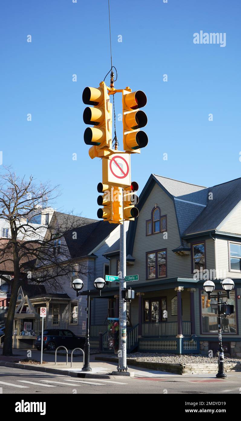 Signal in Ann Arbor MI, USA Stock Photo