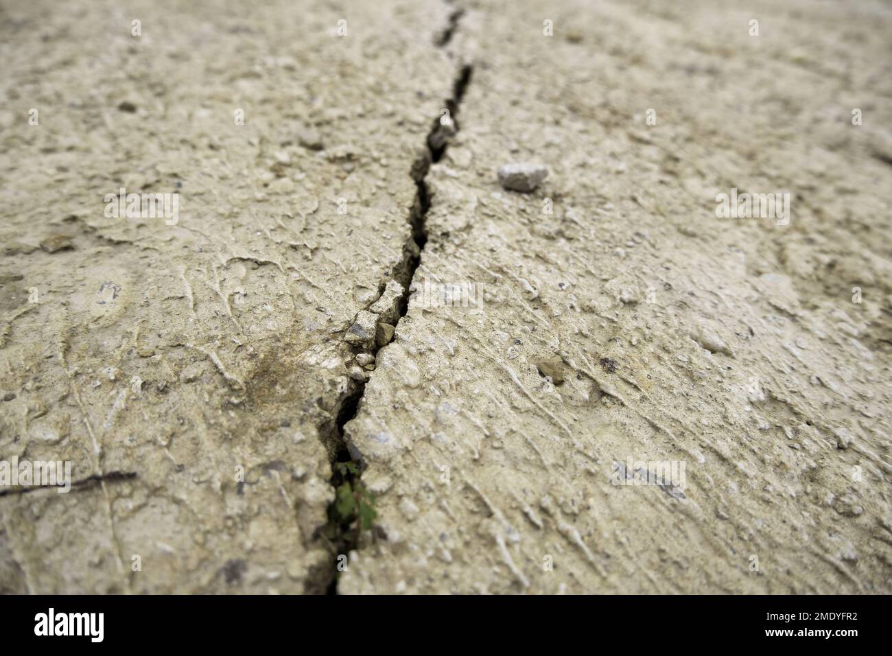 Detail of drought and climate change, heat and lack of rain Stock Photo
