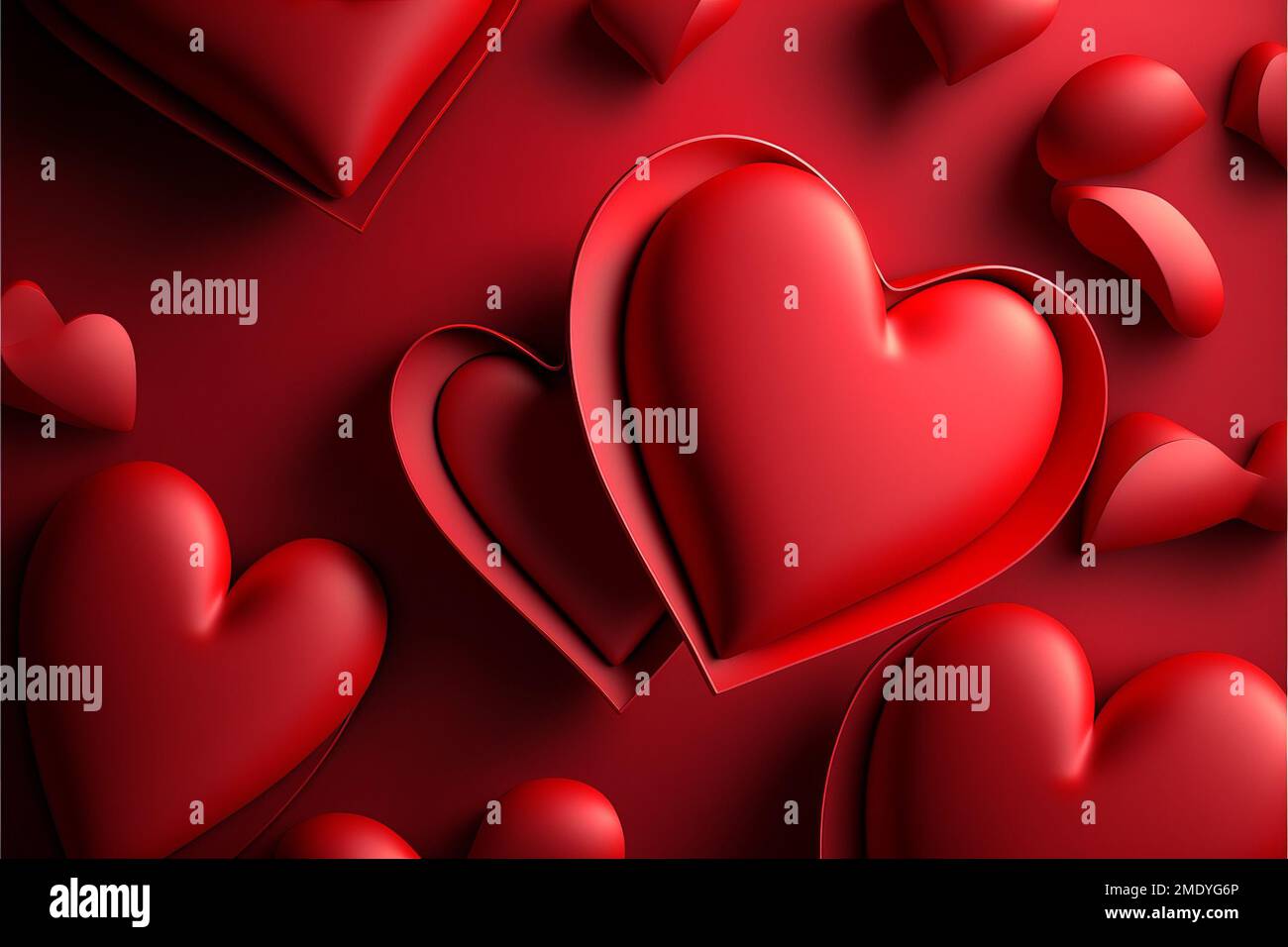 Valentine's Day, hearts, love, decorations, red, pink, romantic