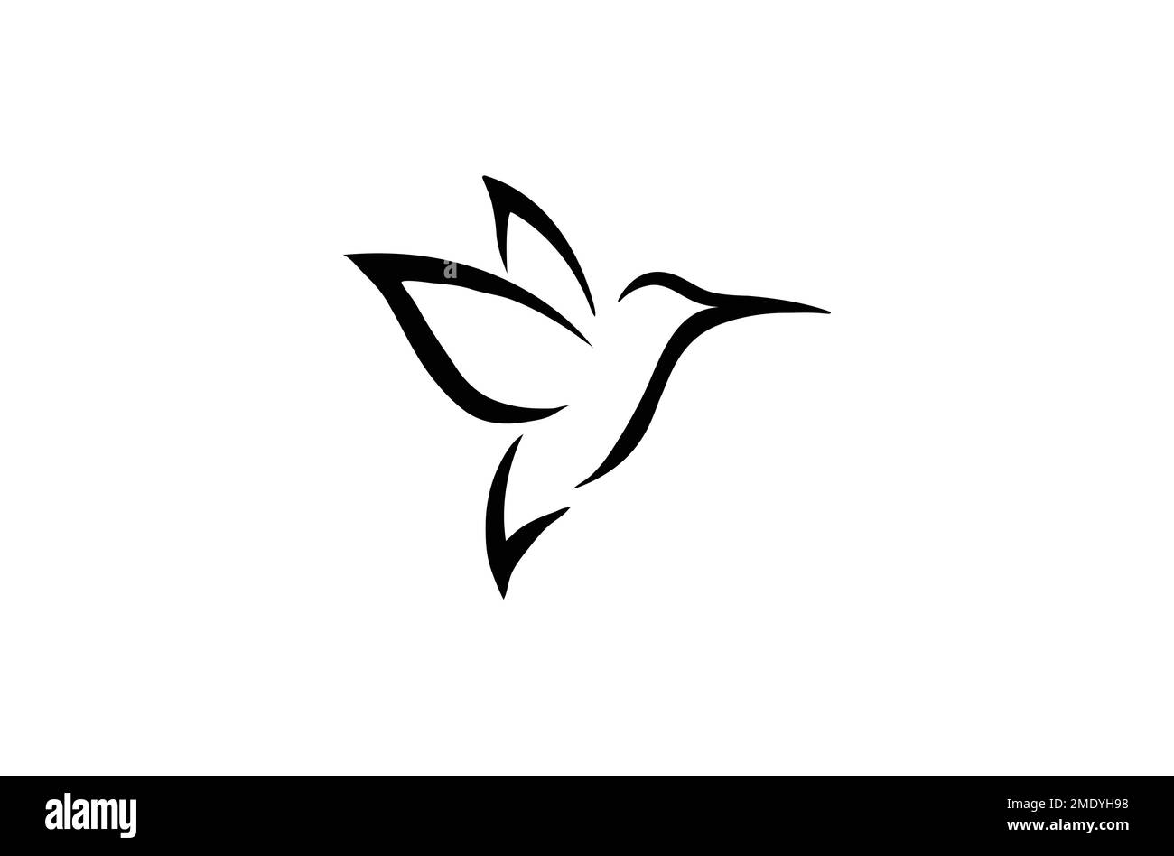 Hummingbird symbol Black and White Stock Photos &amp; Images - Page 2 