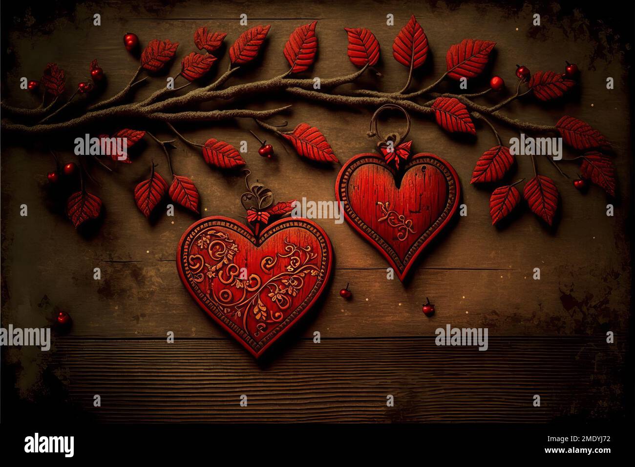 Valentine's Day, hearts, love, decorations, red, pink, romantic