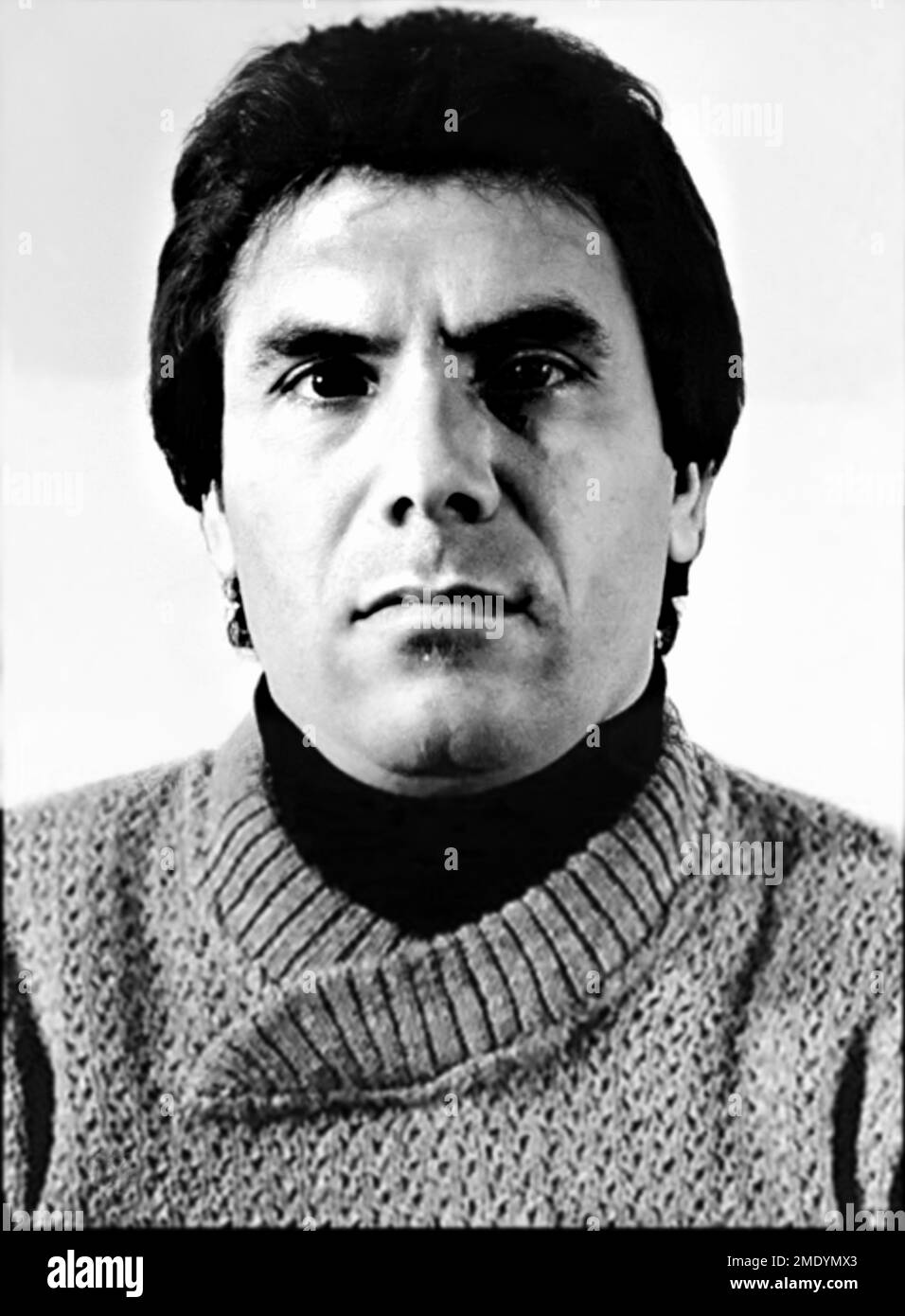 1985 ca, Corleone,  ITALY : The Mafia Boss LEOLUCA BAGARELLA ( born 3 february 1942 ), aka DON LUCHINO of Clan dei Corleonesi , italian COSA NOSTRA Mafioso . Was a Sicilian Mafia boss from Corleone ( Palermo ) . Author of hundreds of murders from the 70s to the 90s, as well as being directly responsible for some of the most serious bloodshed of Cosa Nostra, including the Capaci massacre and the kidnapping of little Giuseppe Di Matteo . He has had convictions for multiple murder, drug trafficking, receiving stolen goods, massacre and was sentenced to life imprisonment in a 41 bis prison regime. Stock Photo
