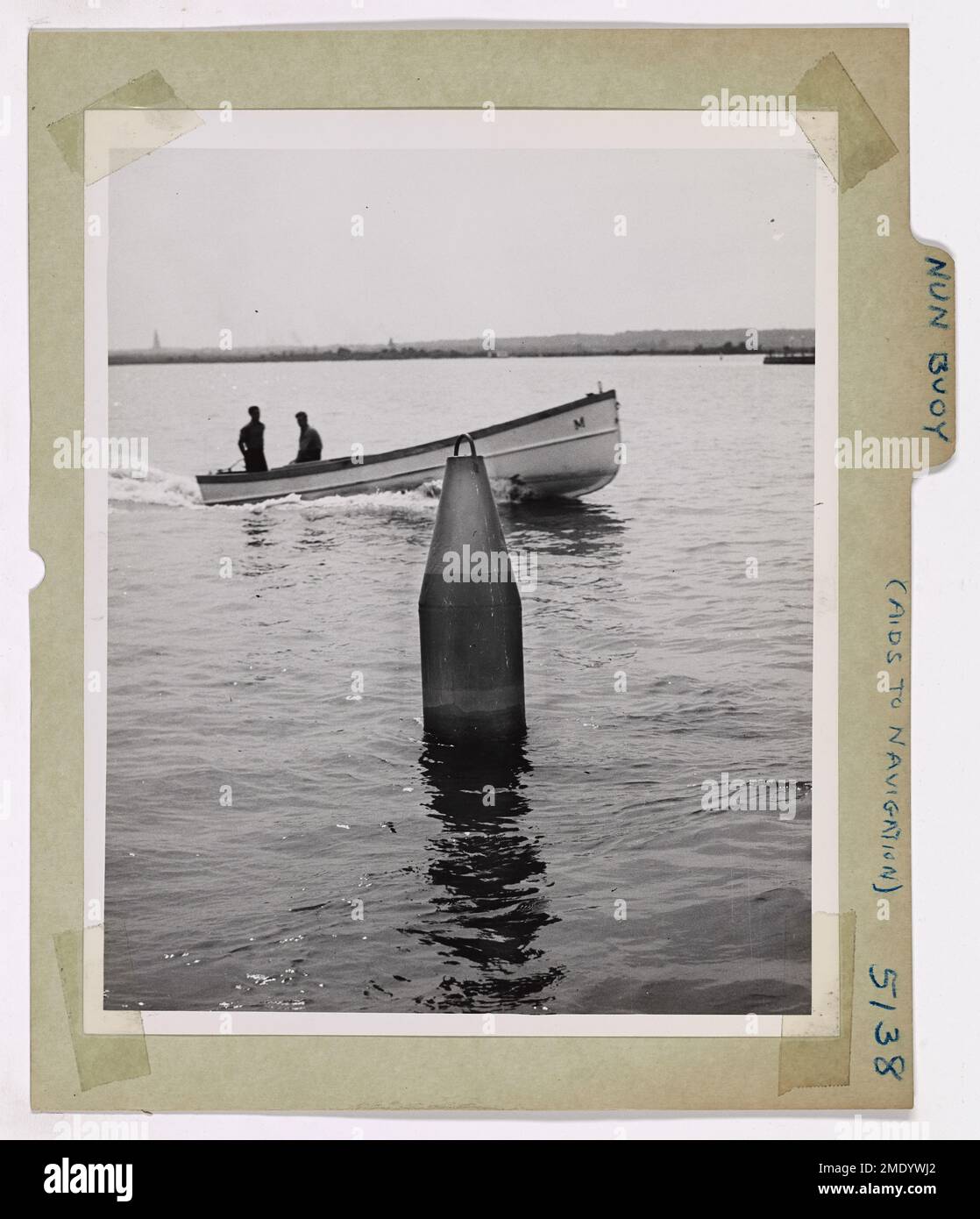 A Nun Buoy Marks The Approach To A Harbor. Maintained by the Coast