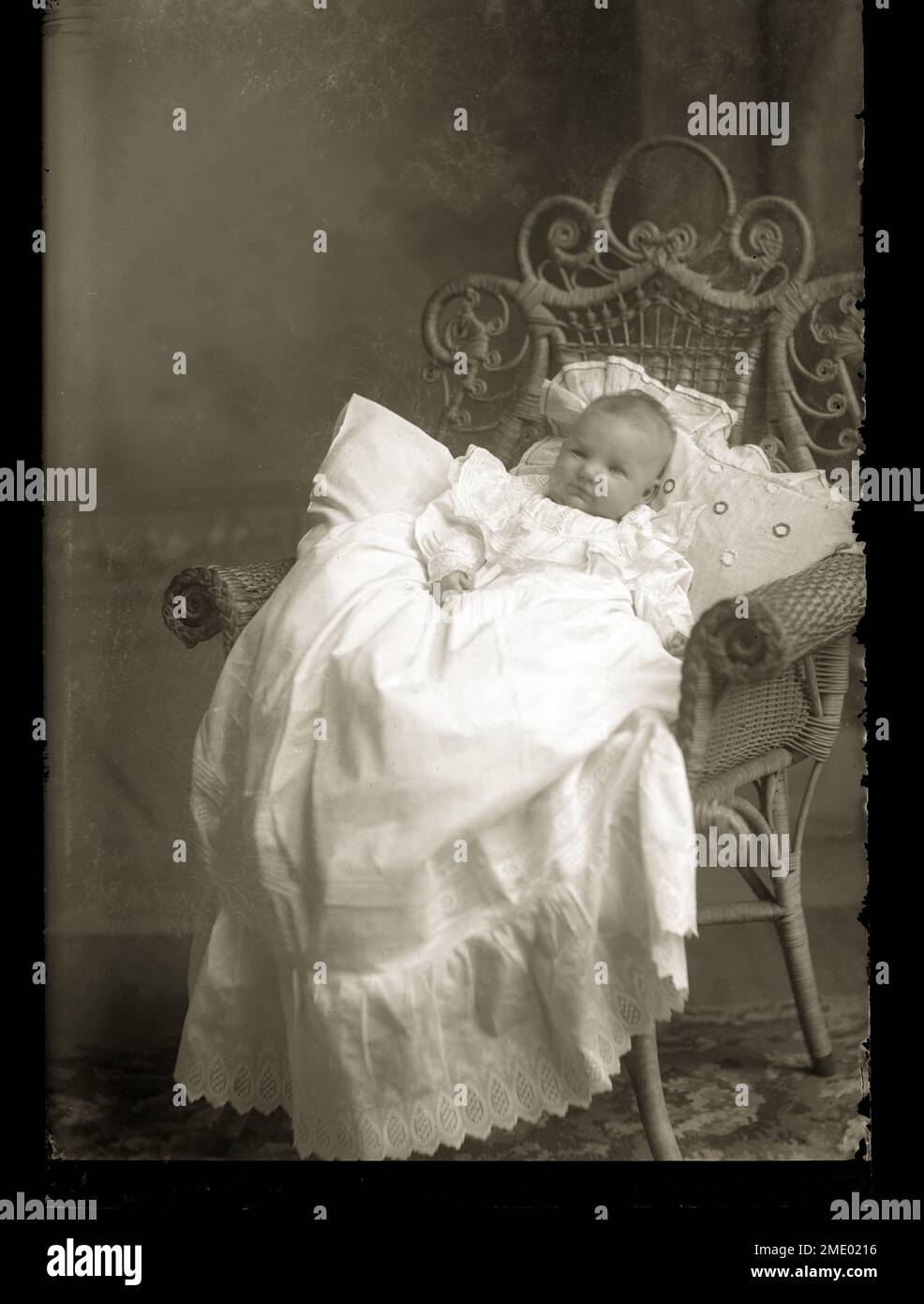 Portrait of a, Victorian-era, Baby, Circa 1890 Stock Photo