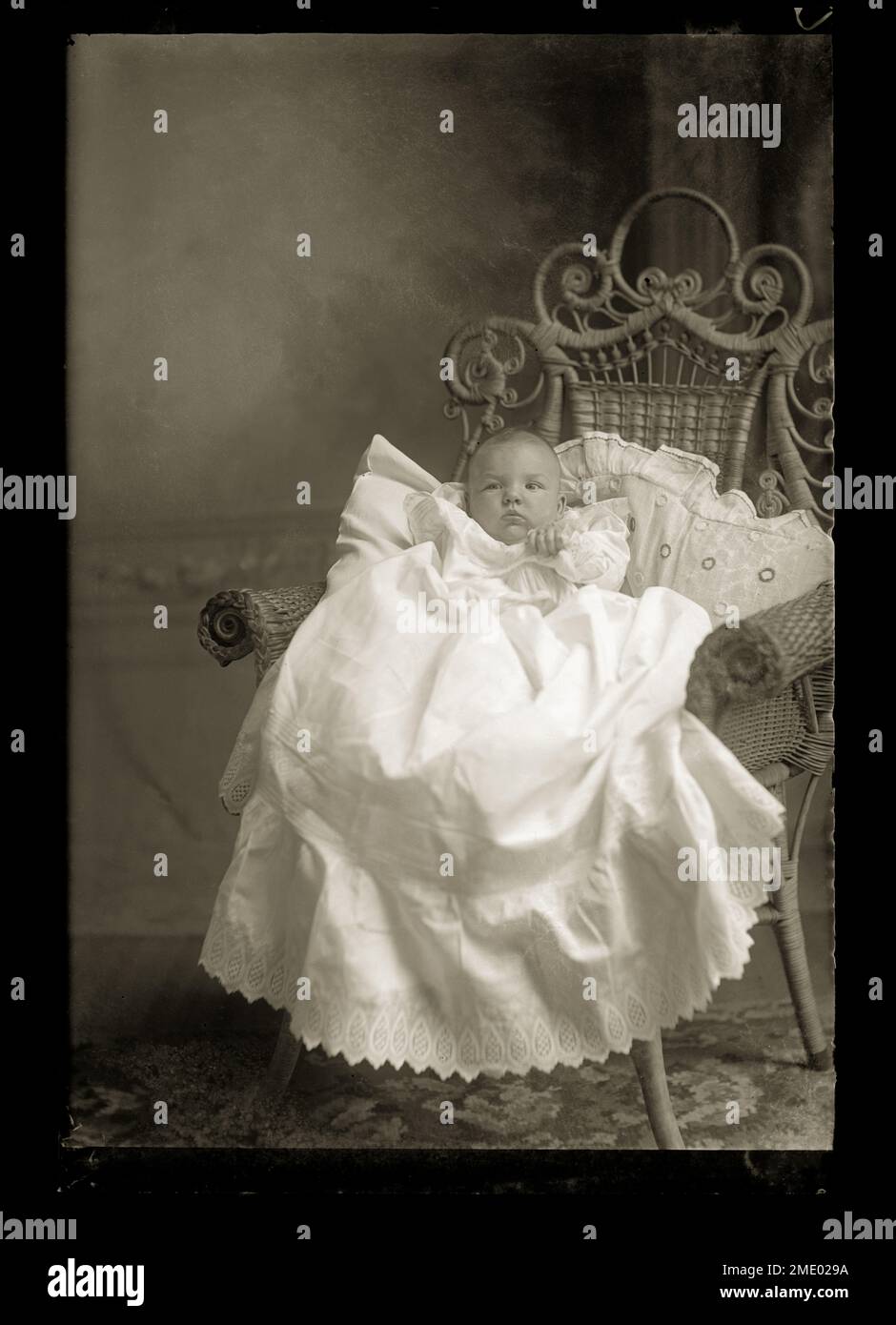 Portrait of a, Victorian-era, Baby, Circa 1890 Stock Photo