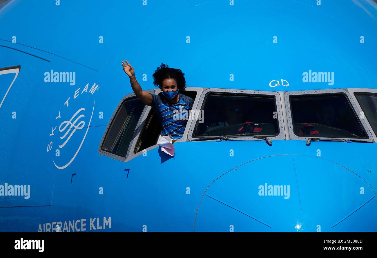 Olympian athlete Neisi Dajomes Barrera, who won the gold in women's