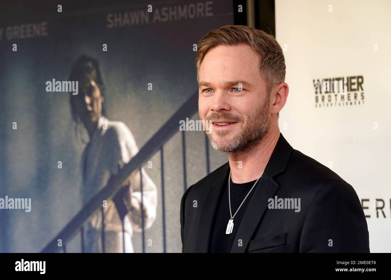 Shawn Ashmore, a cast member in "Aftermath," poses at the premiere of the  film, Tuesday, Aug. 3, 2021, at the Landmark Westwood in Los Angeles. (AP  Photo/Chris Pizzello Stock Photo - Alamy