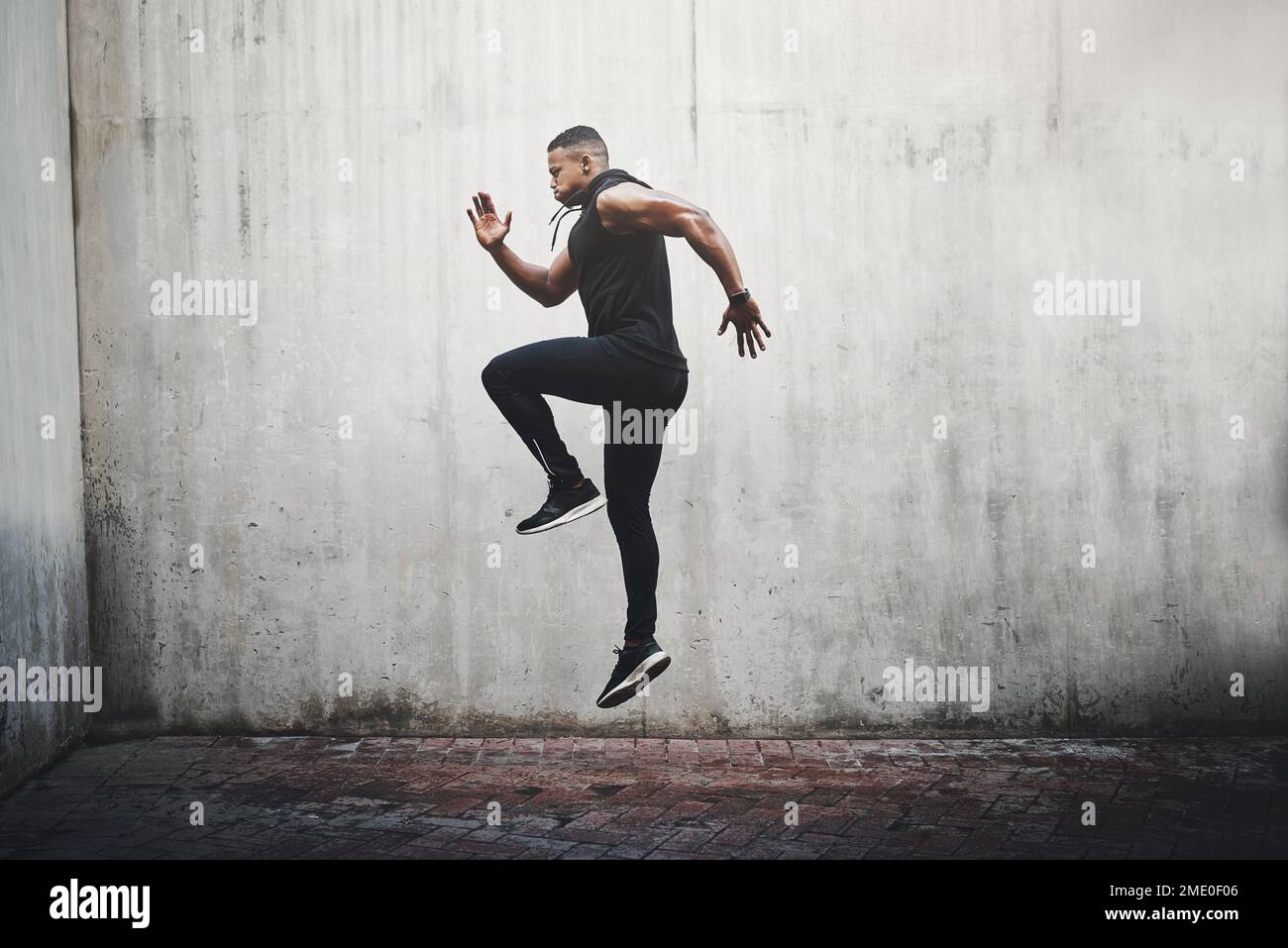 Man jogging on spot hi-res stock photography and images - Alamy