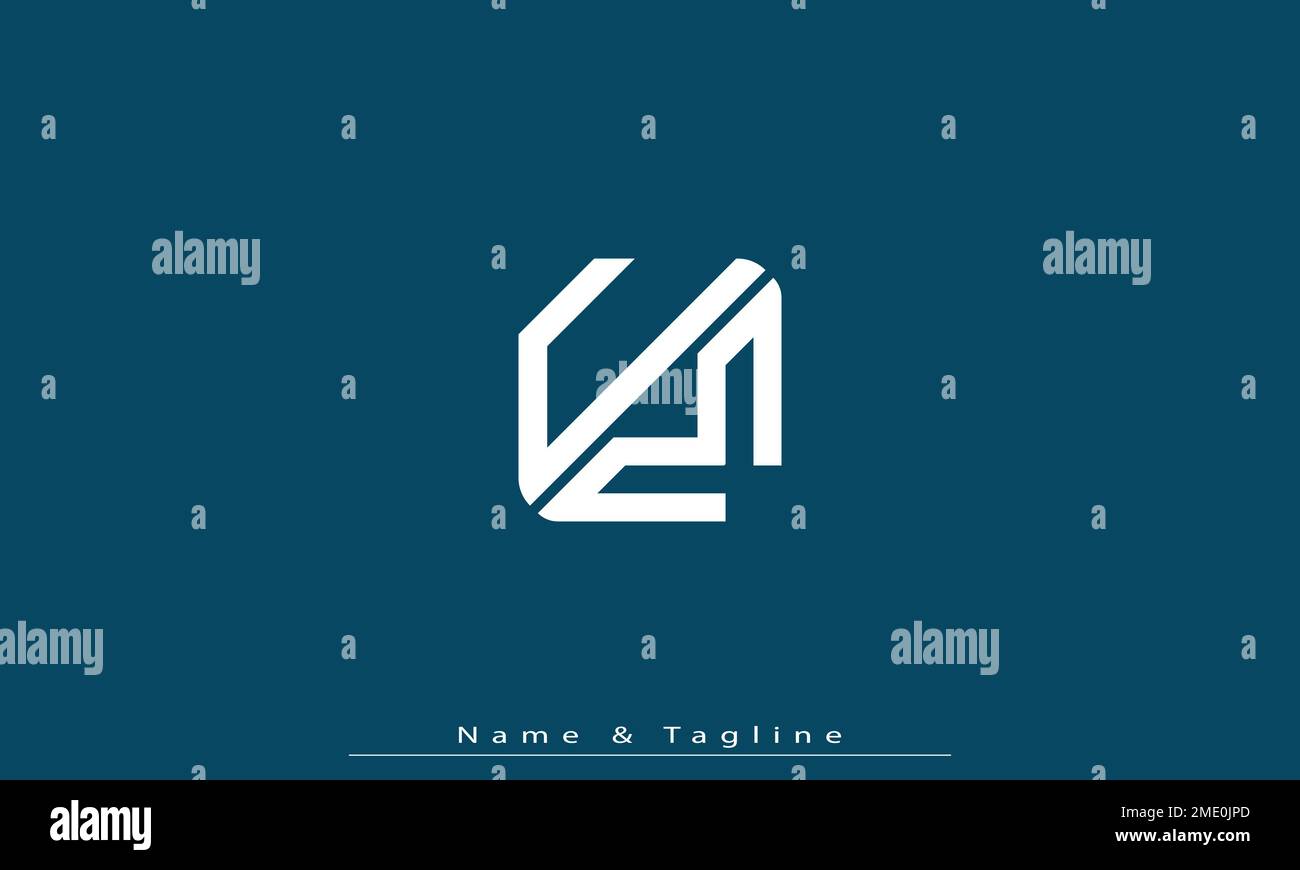 Alphabet letters Initials Monogram logo UM , MU Stock Vector