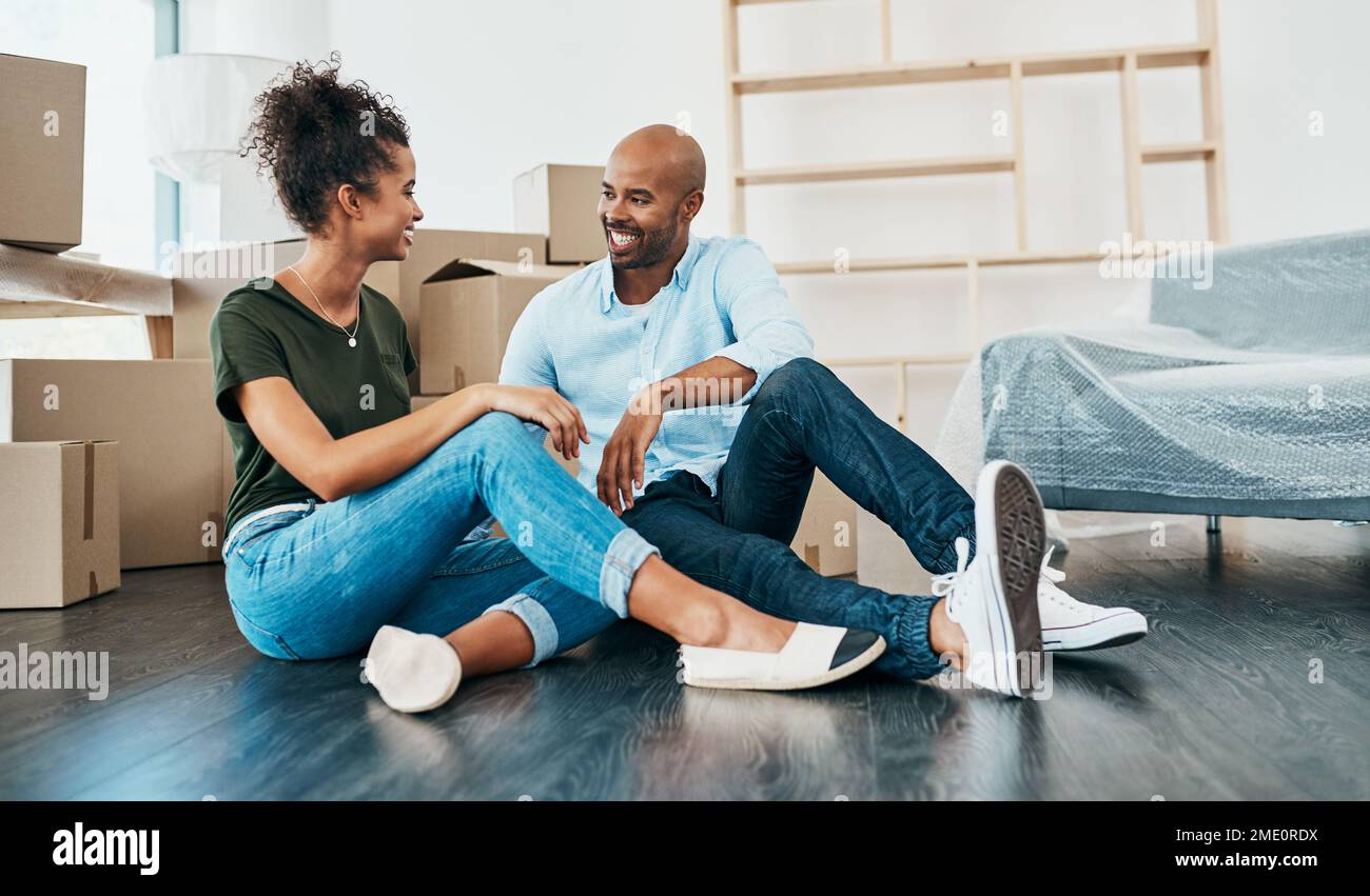 Theyre feeling right at home already. a young couple taking a break ...