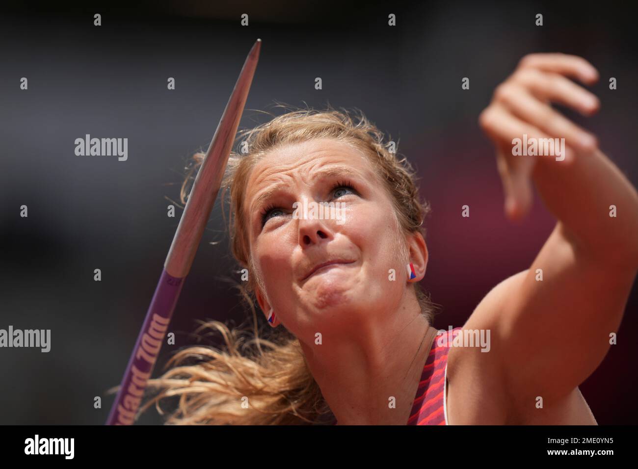 Irena Gillarova, of Czech Republic, competes in qualifications for the