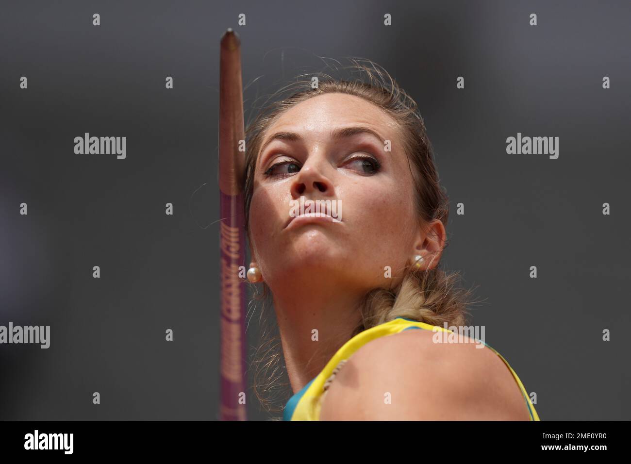 KelseyLee Barber, of Australia, competes in qualifications for the