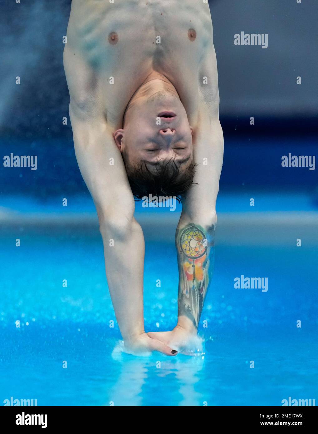 Nikita Shleikher Of Russian Olympic Committee Competes In Men s Diving Nikita Shleikher Of Russian Olympic Committee Competes In Men s Diving