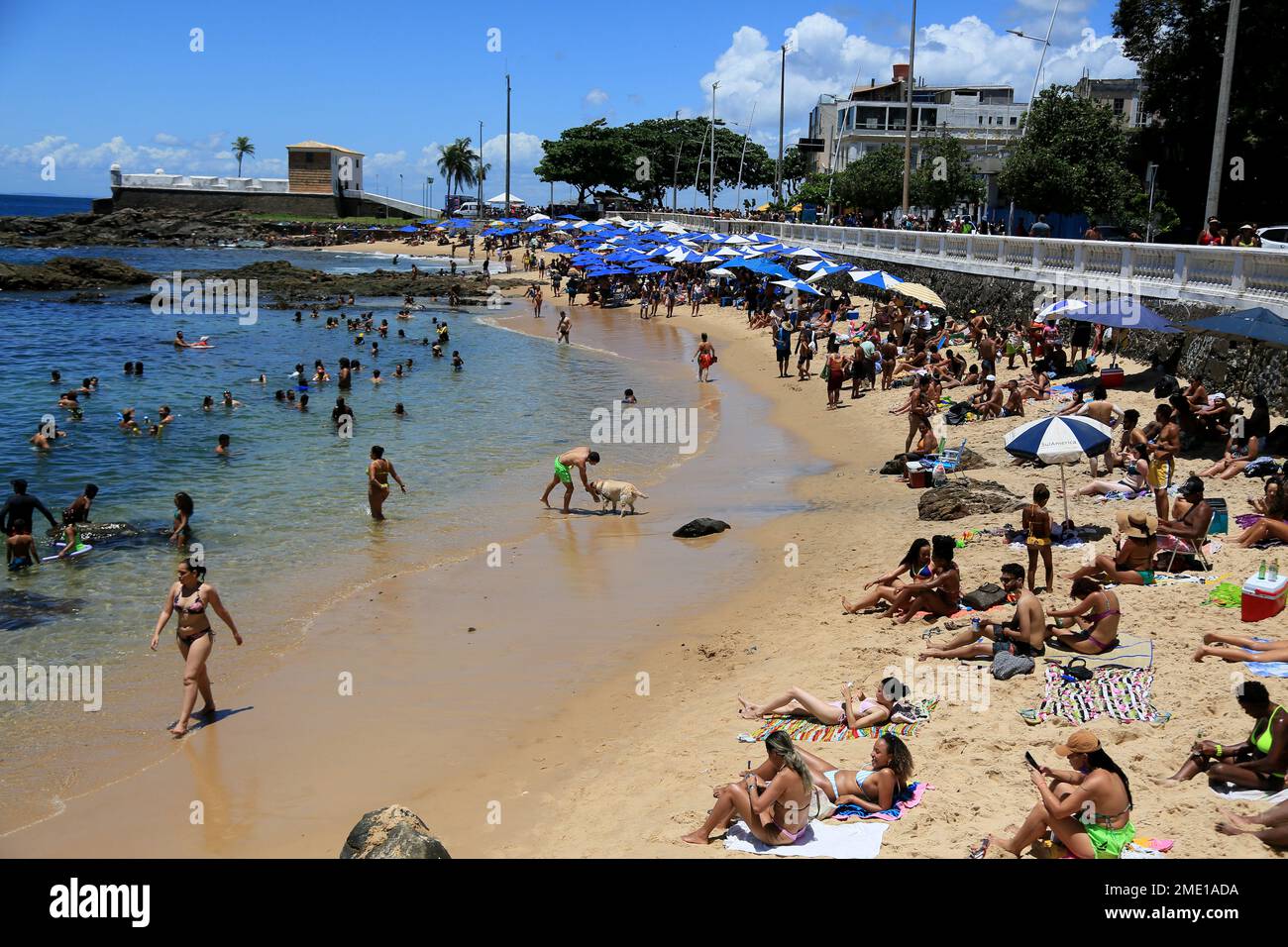 Salvador Bahia Brazil January 15 2023 View Of Porto Da Barra salvador-bahia-brazil-january-15-2023-view-of-porto-da-barra