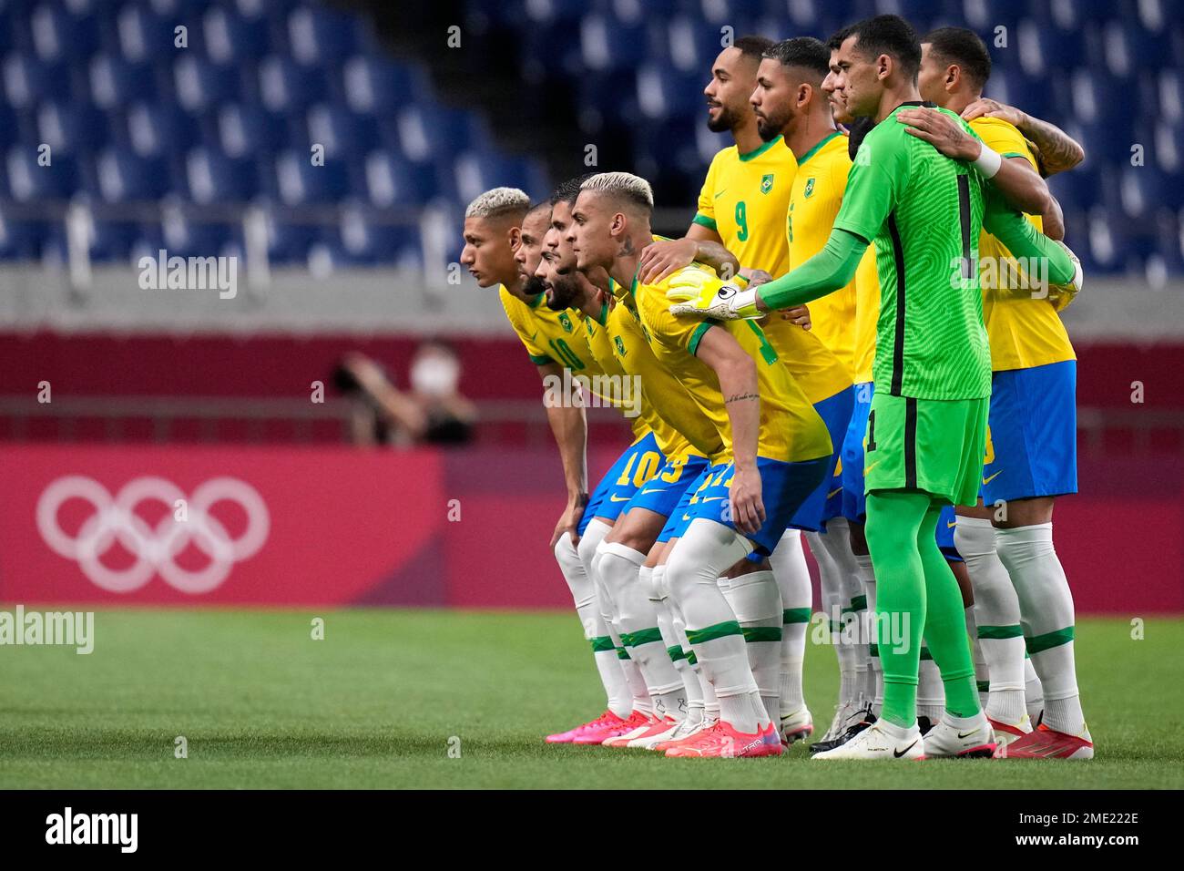 Brazil Players Pose Team Picture Prior Editorial Stock Photo - Stock Image