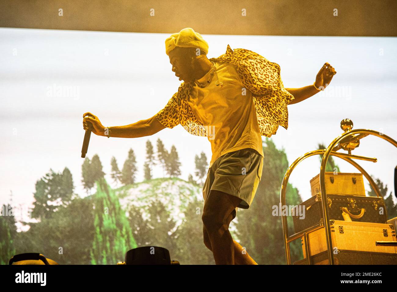 Tyler The Creator performs on day two of the Lollapalooza Music