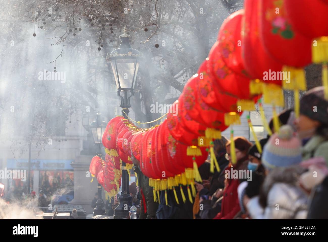 Festival of Spring Celebration in London for the Year of the Rabbit, January 2023 Stock Photo