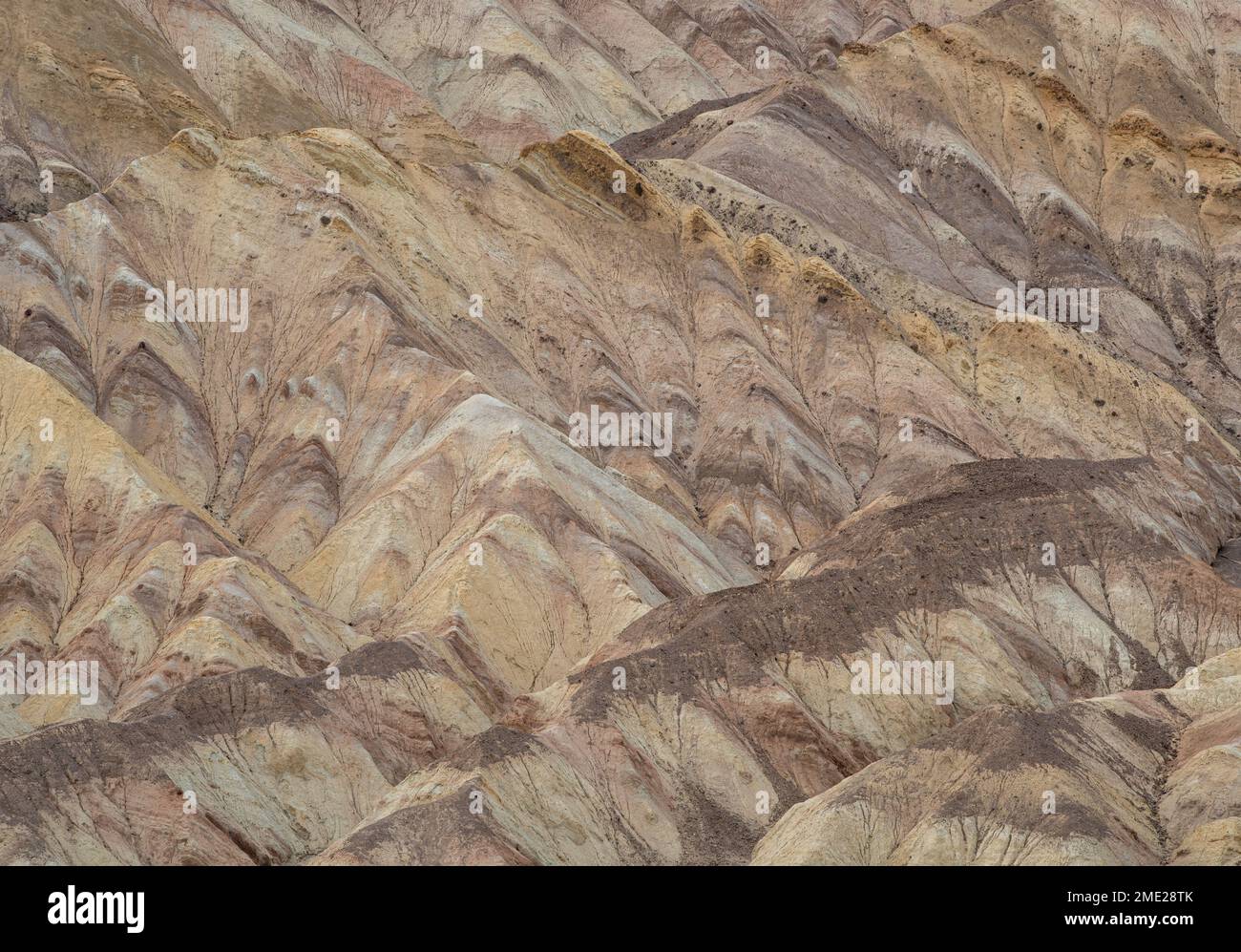 Layers upon Layers; Death Valley National Park, California. Stock Photo
