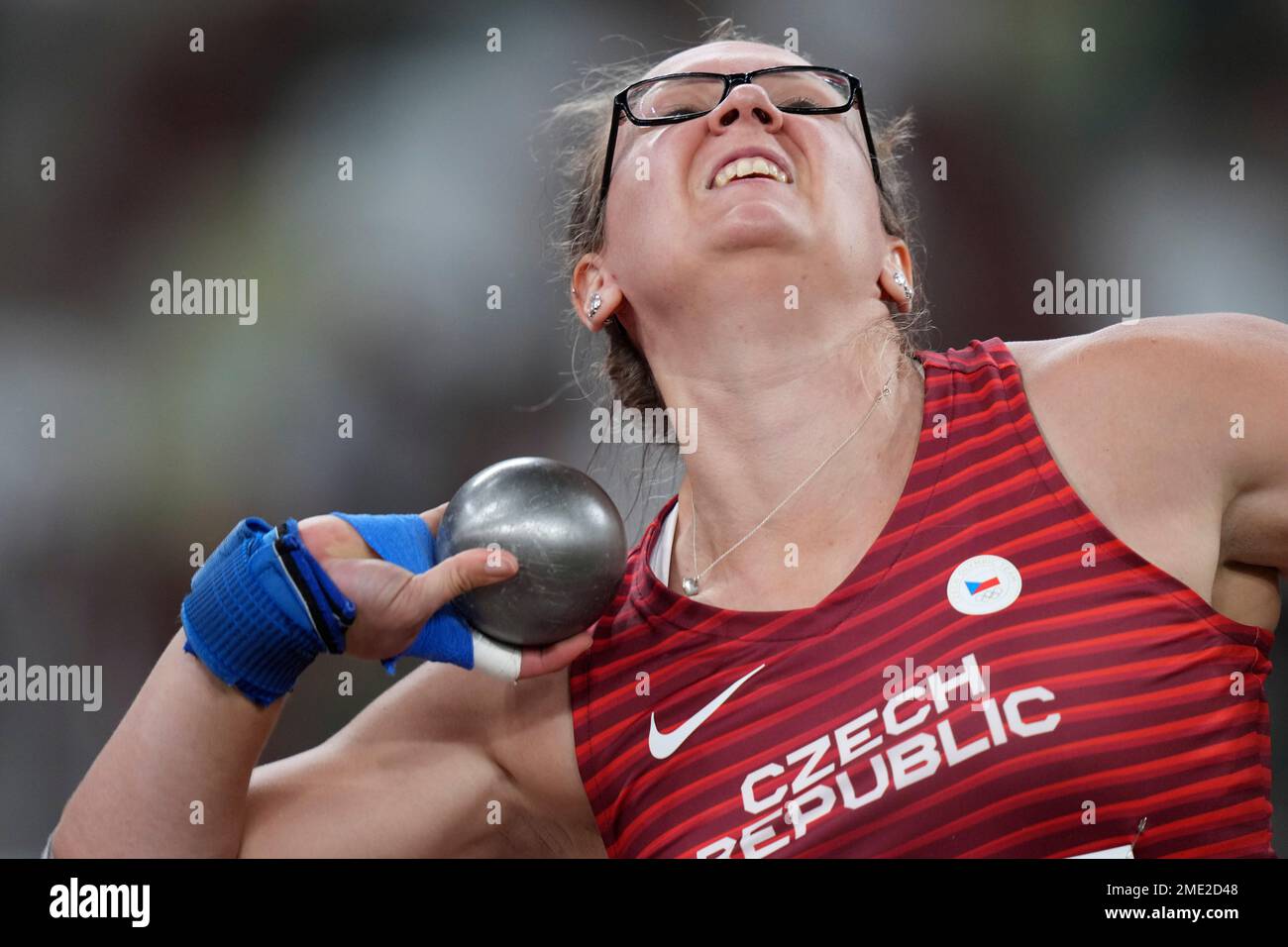 Marketa Cervenkova, of Czech Republic, competes in the qualification