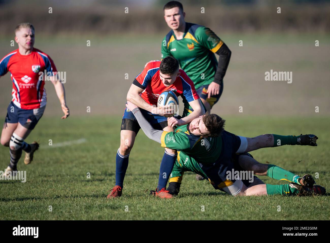 Dorset - England. Saturday, 21st, January, 2023. Avonvale player in action. Stock Photo