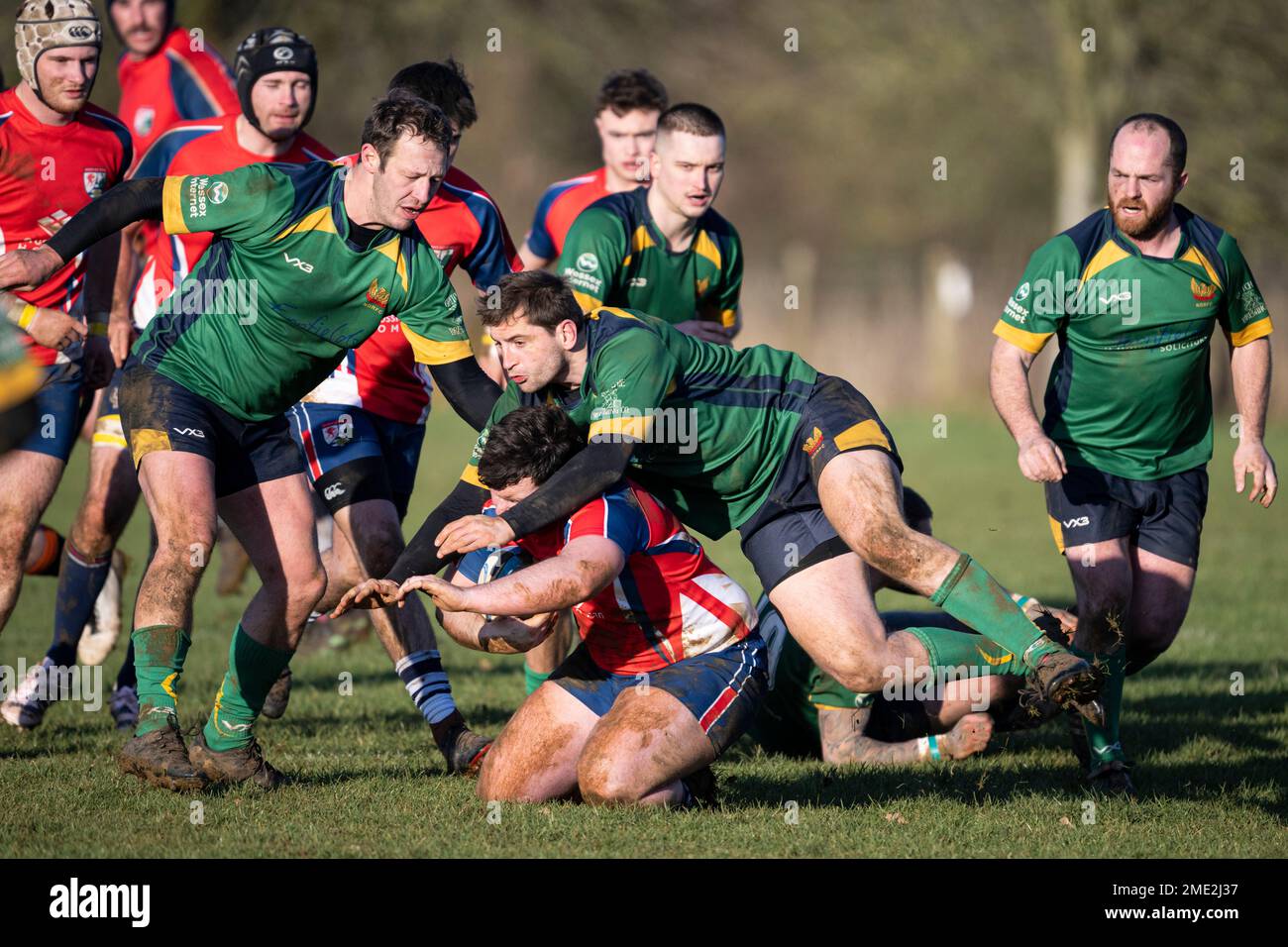 Dorset - England. Saturday, 21st, January, 2023. North Dorset player ...