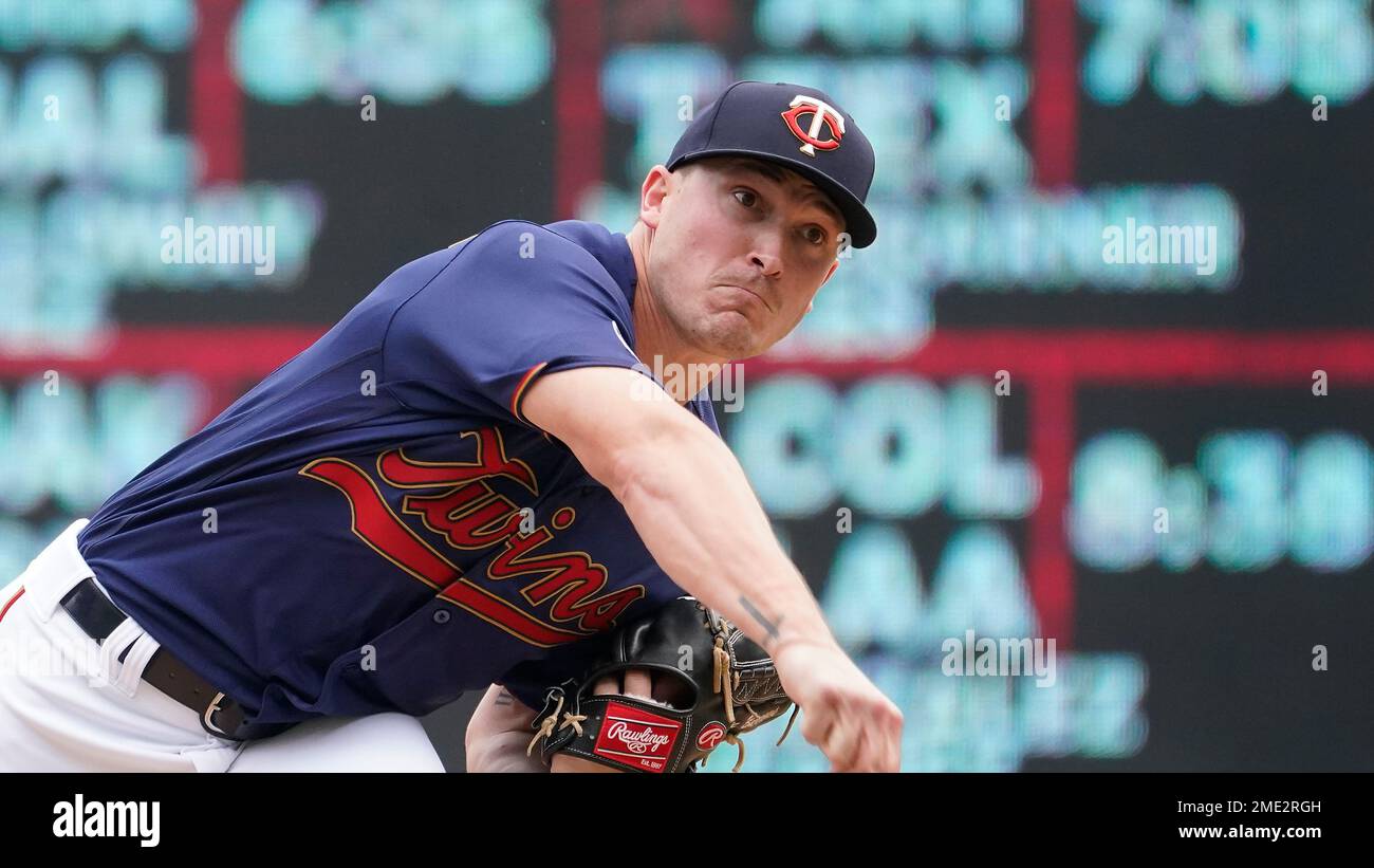 Minnesota Twins pitcher Beau Burrows heads to the dugout after the first  inning during which he gave up four runs to the Chicago White Sox in a  baseball game, Monday, Aug. 9
