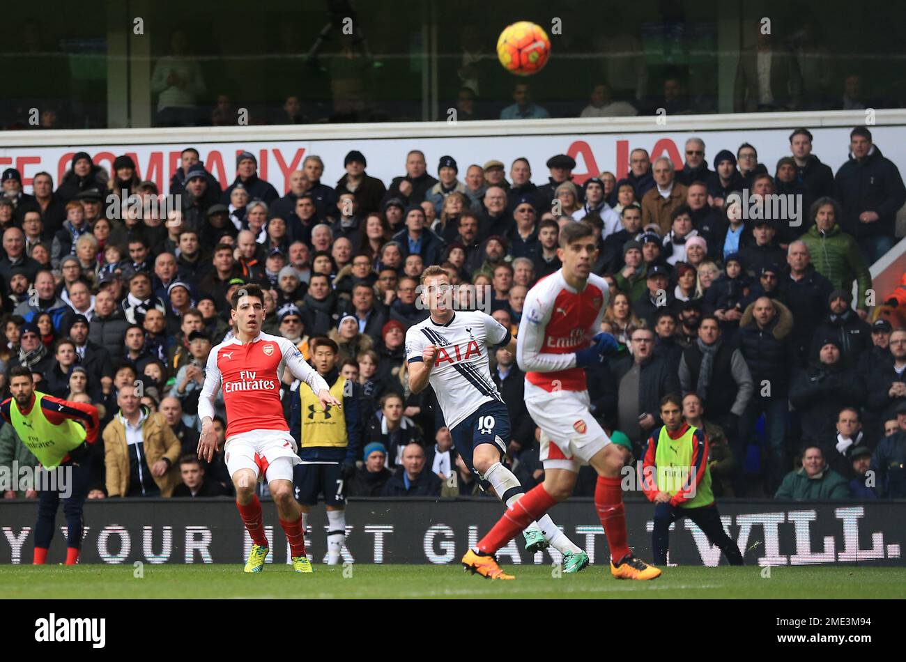 File photo dated 05-03-2016 of Harry Kane producing a beauty against Tottenham's biggest rivals during a 2015-16 campaign. Harry Kane has become Tottenham's joint-record goal-scorer after netting for the 266th time for his boyhood club. Issue date: Monday January 23, 2023. Stock Photo