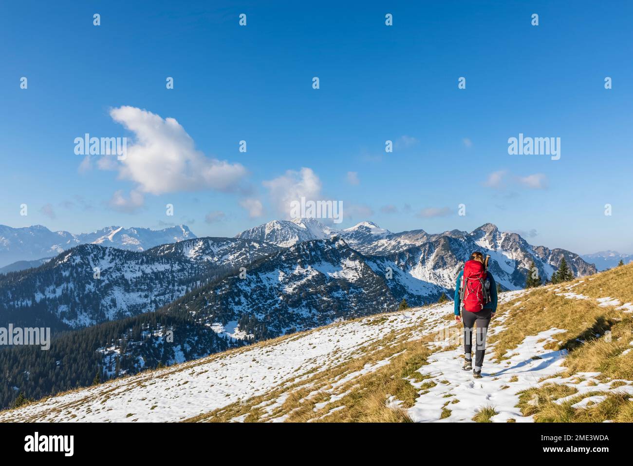 Female hiker ester mountains hi-res stock photography and images - Alamy