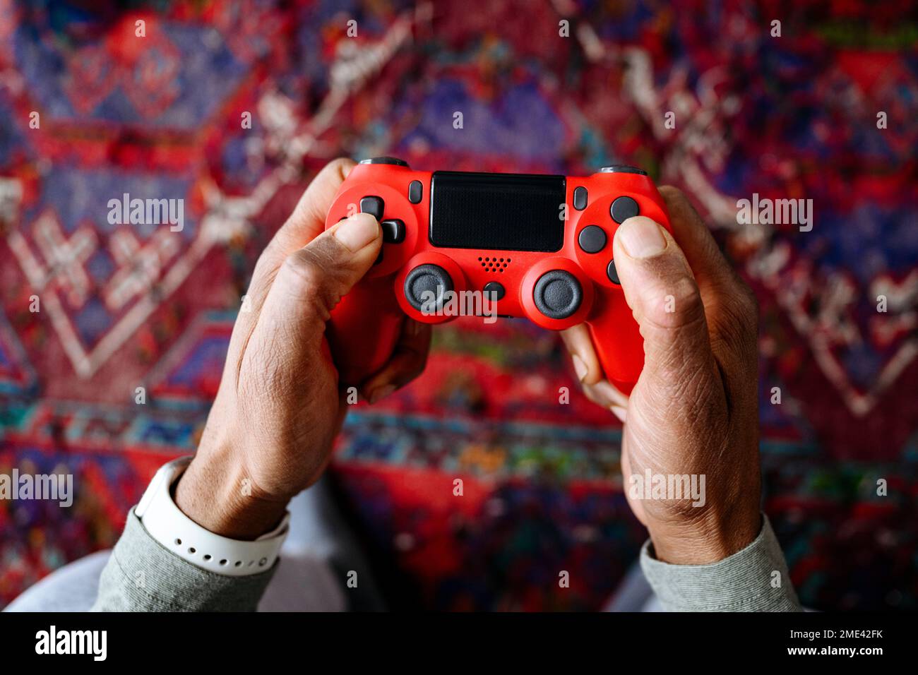 Game controller holding one hand hi-res stock photography and images ...