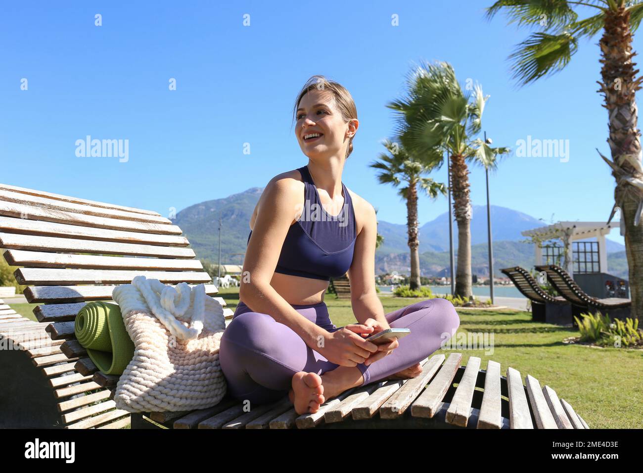 Woman chair sitting exercise hi-res stock photography and images - Alamy