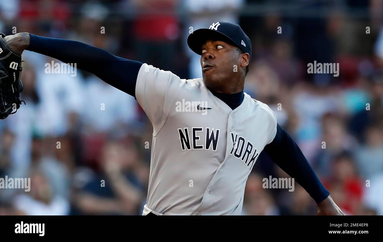 Aroldis Chapman New York Yankees 2017 Game-Used #54 Grey Jersey