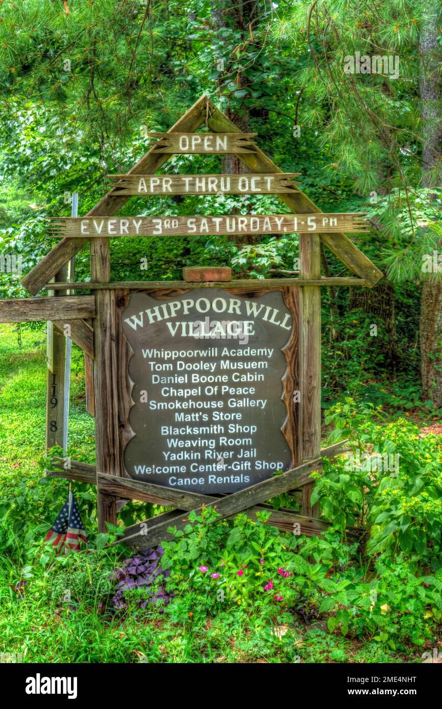 Entrance sign for Whippoorwill Academy and Village in Ferguson, North