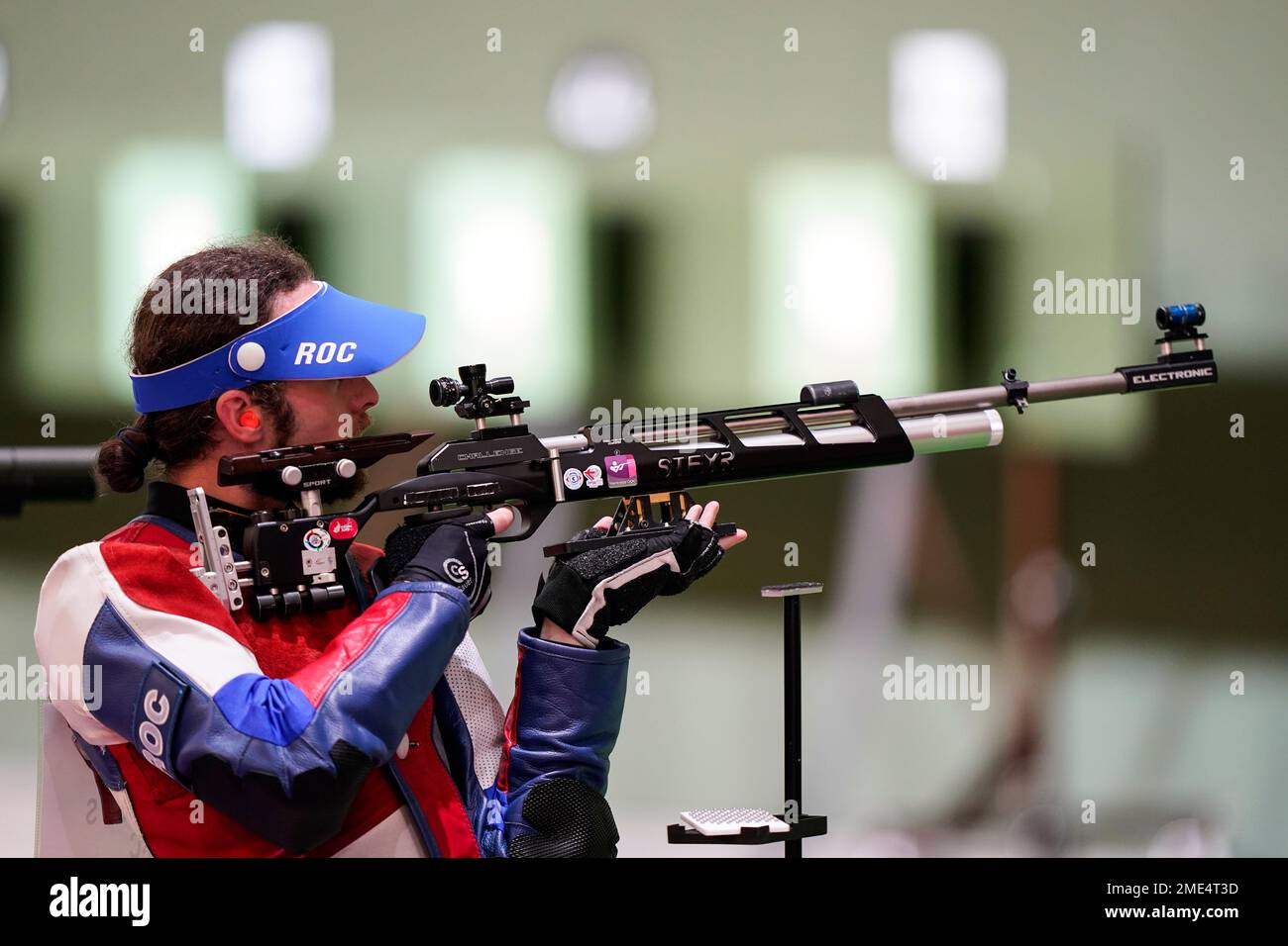 Sergey Kamenskiy, of the Russian Olympic Committee, competes in the men ...