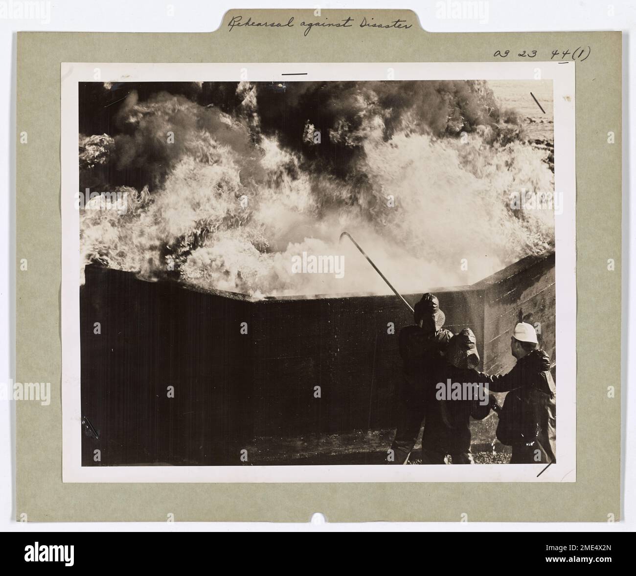 Rehearsal Against Disaster. This image depicts a Coast Guardsmen