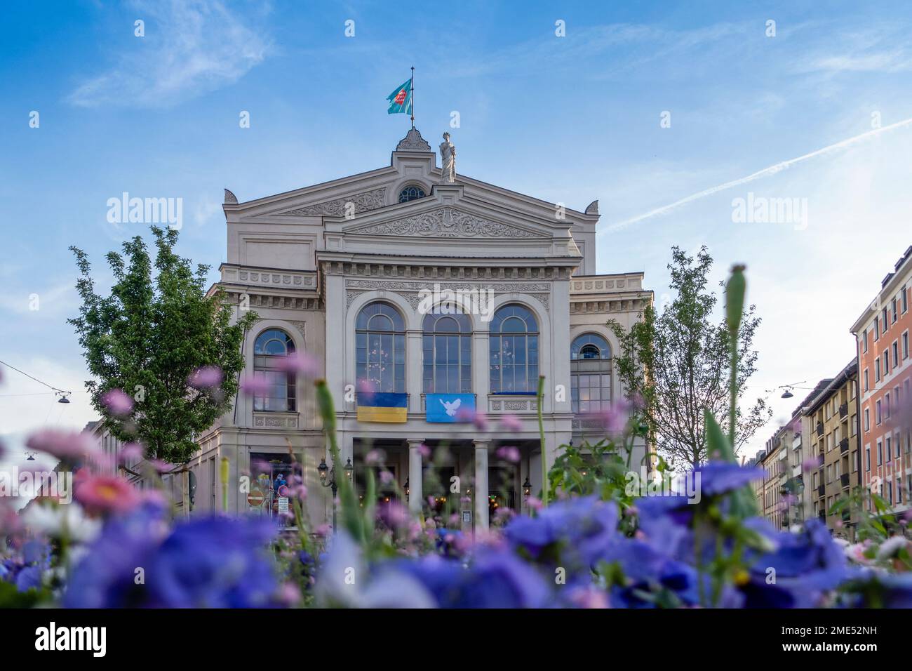 Germany, Bavaria, Munich, Facade of Gartnerplatztheater opera house