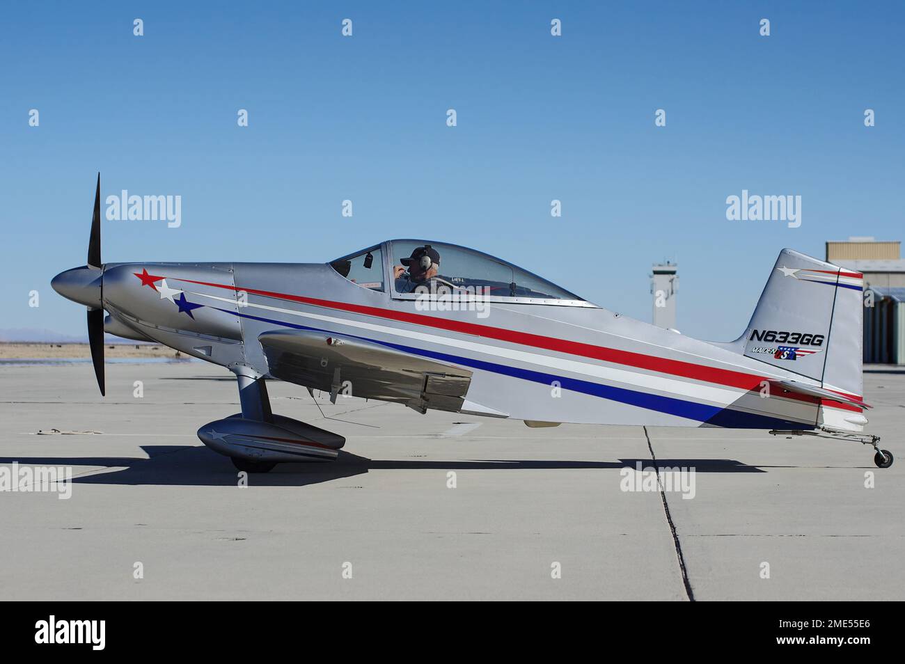 Mojave Air and Space Port, California, United States - January  21, 2023: 1985 Thorp T-18 aircraft with registration N633GG shown taxxing. Stock Photo