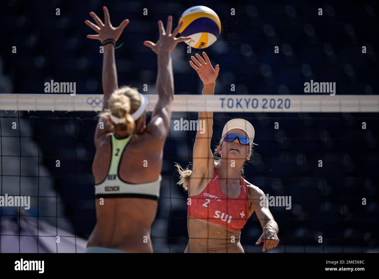 Margareta Kozuch Of Germany Attempts To Block Against Nina Betschart margareta-kozuch-of-germany-attempts-to-block-against-nina-betschart