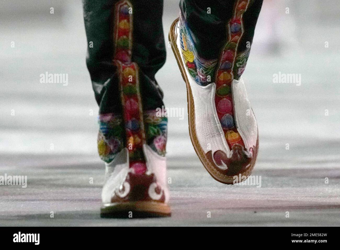 Team member of Bhutan walks during the opening ceremony in the Olympic