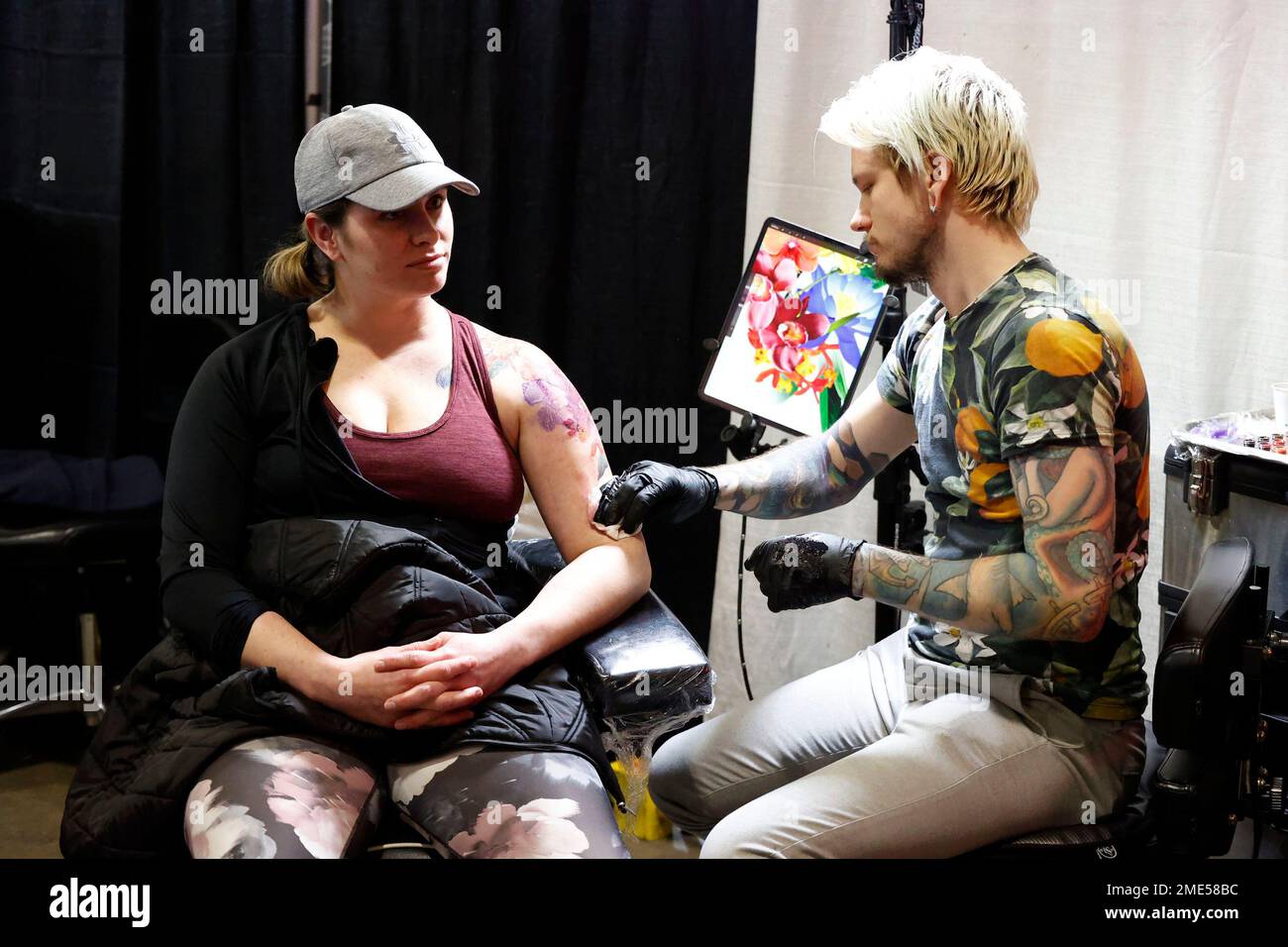 2023 Tattoo Festival at the PA Convention Center in Philadelphia -PICTURED:  General View -LOCATION: Philadelphia USA -DATE: 20 Jan 2023 -CREDIT:  William T Wade Jr/startraksphoto.com Stock Photo - Alamy