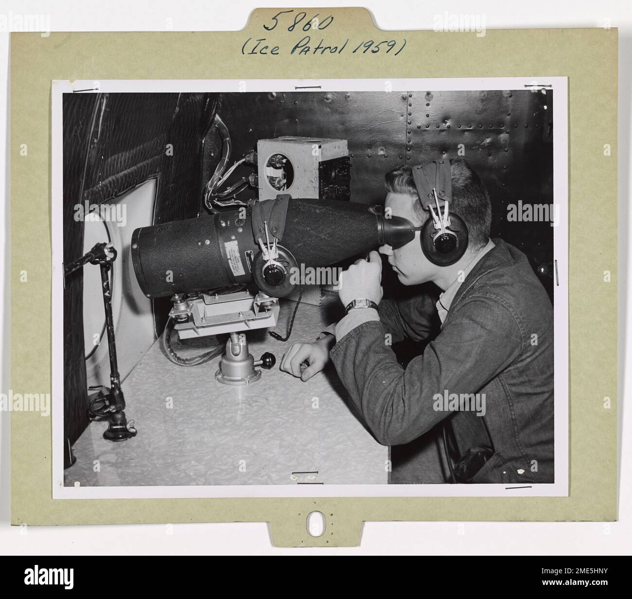 Uscg R5d Mark A. Hammer, an Aviation Electronicsman, operates radar aboard a ...
